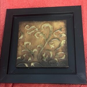 Source Unknown Black Framed Ornate Wall Art